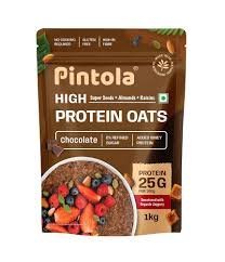 PINTOLA 25g High Protein Oats 1kg, Dark Chocolate